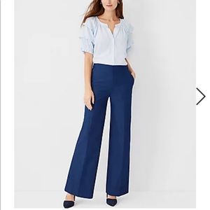 Brand New never worn Ann Taylor Wide Leg Chambray Pant in Indigo